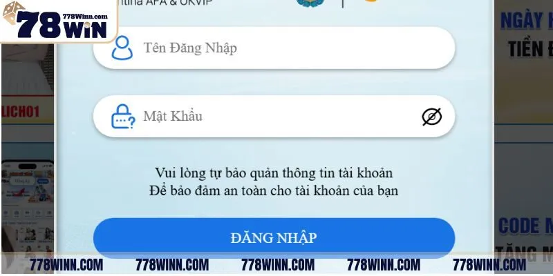4 bước chi tiết đăng nhập 78Win